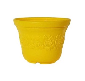  SUNFLOWER PLASTIC POT 5"